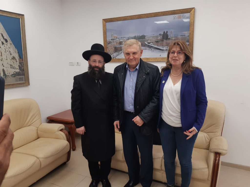 ביקור ראש עיריית ביאליסטוק בכותל המערבי